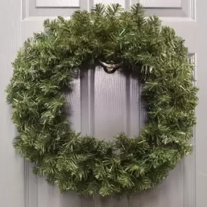 image of 60cm Imperial Pine Christmas Door Wreath in Plain Green