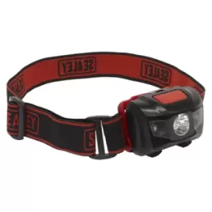 image of Sealey Head Torch 3W SMD & 2 Red LED 3 x AAA Cell