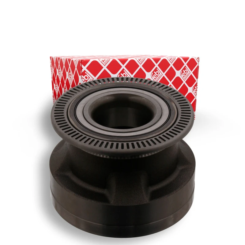Image of FEBI BILSTEIN 34105 Wheel Hub Front Axle, with wheel bearing Wheel Hub (653)