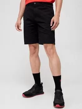 Image of HUGO David Jersey Shorts - Black, Size 30, Men
