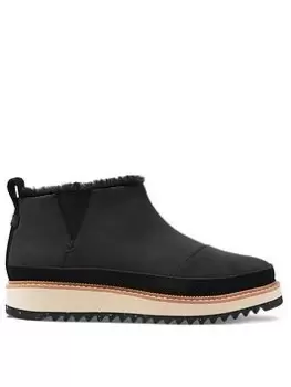 Image of TOMS Marlo Ankle Boots, Black, Size 7, Women