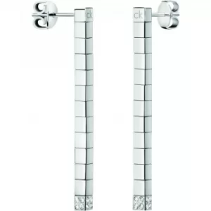 image of Ladies Calvin Klein Stainless Steel Tune Earrings