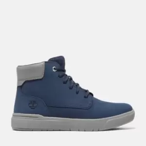 Image of Timberland Seneca Bay Side-zip 6" Boot For Junior In Navy Dark Blue Kids, Size 3.5