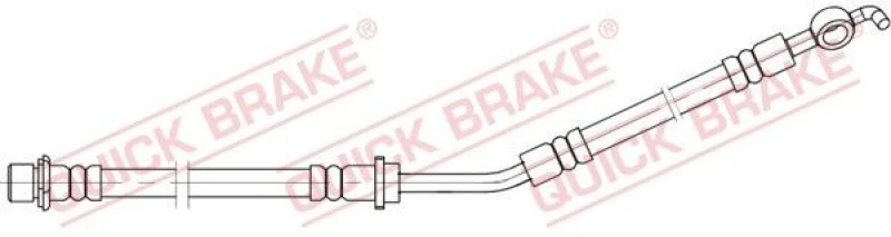 Image of QUICK BRAKE Brake hose QUICK BRAKE 58.866