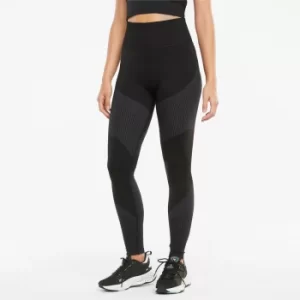 Image of PUMA Seamless High Waist 7/8 Womens Training Leggings, Asphalt Grey, size X Small, Clothing