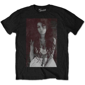 image of Amy Winehouse - Back to Black Chalk Board Mens XX-Large T-Shirt - Black