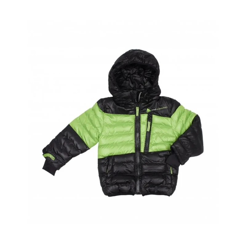 Image of Peak Mountain Children's ski jacket Peak Mountain Noir Male 8 ans ECAPTIN/3-8/YL/A/NOIR-VERT
