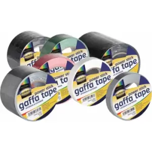 Image of 100mm x 50m Black Premium Gaffer Tape Cloth Gaffa Duct Waterproof - Black - Prosolve