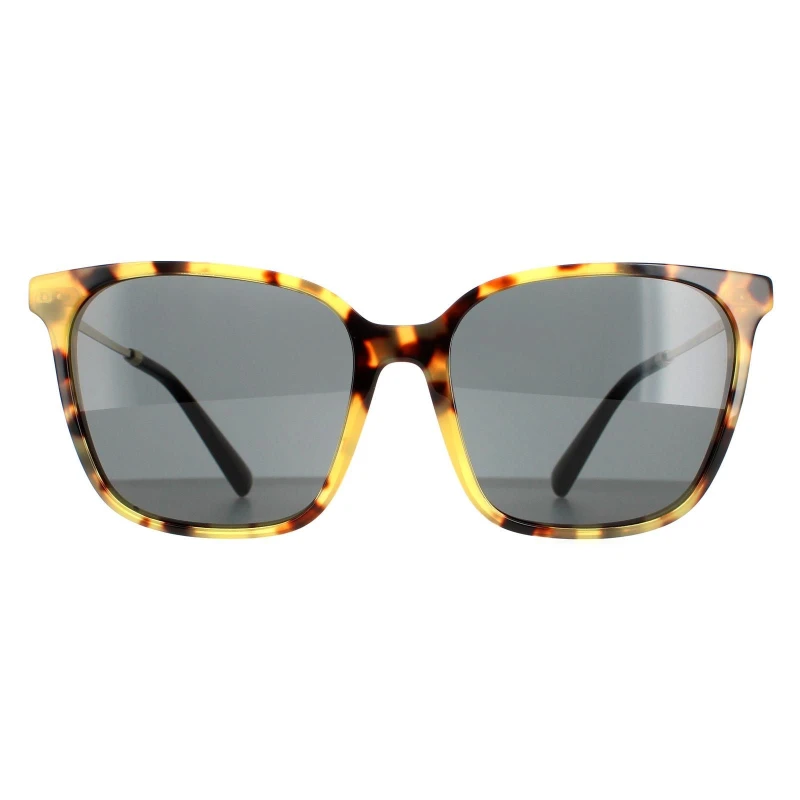 Image of Valentino Square Havana Smoke Grey VA4078 Brown female
