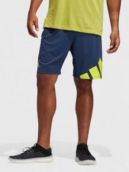 image of adidas Plus Size 4K 3 Bar Short, Navy, Size 2XL, Men