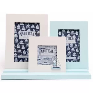 Image of Boat Sea Life Three Frames on Tray