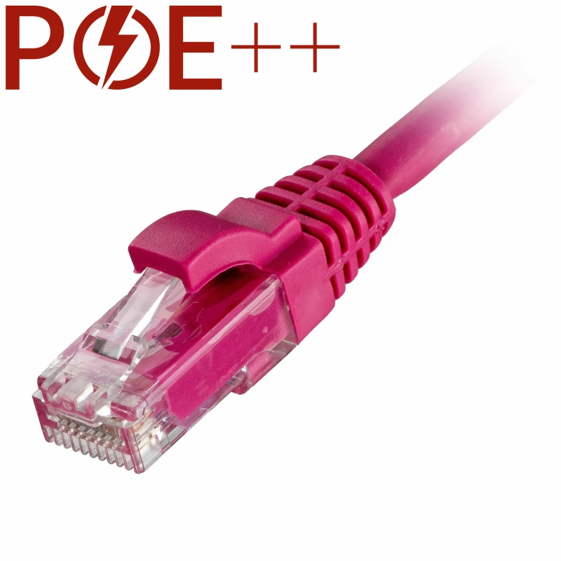 Image of Cablenet 0.3m Cat6 RJ45 Pink U/UTP LSOH 24AWG Snagless Booted Patch Le