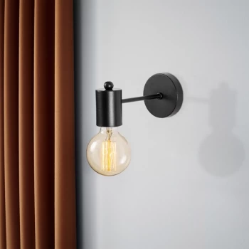 Image of Hexa - 6951 Black Wall Lamp