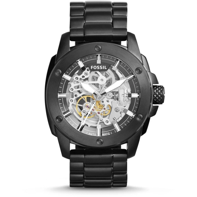 Image of Fossil Fossil ME3080 Modern Machine Mens Watch 50 Black black