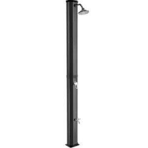 Image of VEVOR Solar Heated Shower, 9.2Gal Outdoor Solar Shower, 7FT Solar Heated Poolside Shower Temperature Adjustable, 2-Section w/360 Degree Shower Head &