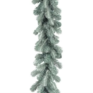 image of National Tree Company Frosted Colorado Spruce Garland - 9ft