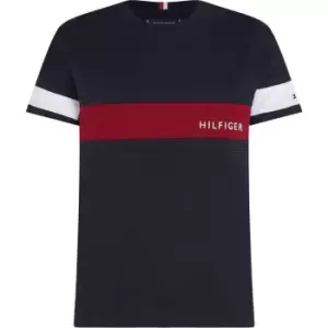 Image of Tommy Hilfiger Colorblock Placement Tee - Blue