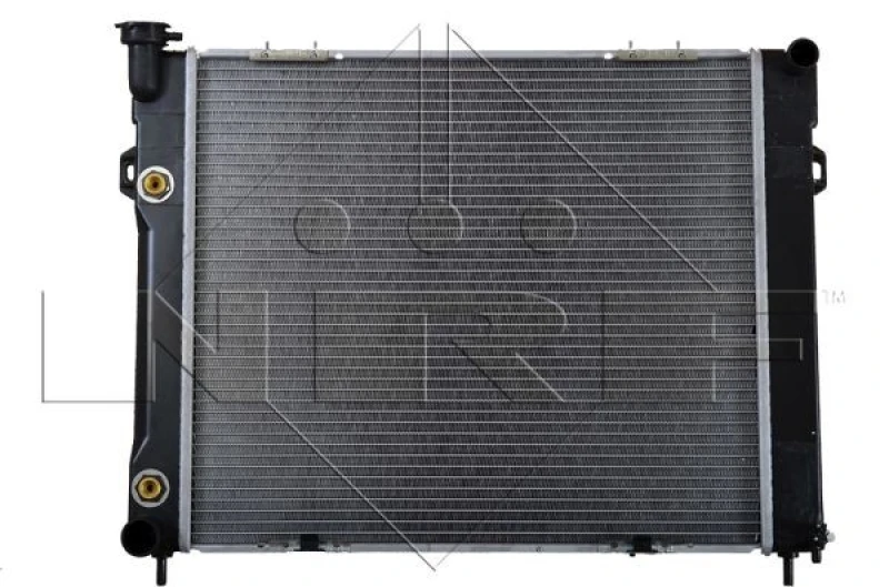 Image of NRF 50201 Engine radiator Brazed cooling fins, Aluminium, with adapter Aluminium Radiator,engine cooling (470)