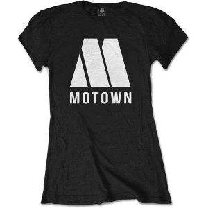 Image of Motown Records - M Logo Womens Large T-Shirt - Black