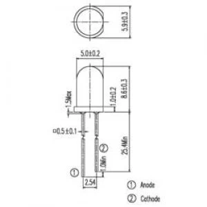 image of IR emitter 940 nm 20 5mm Radial lead