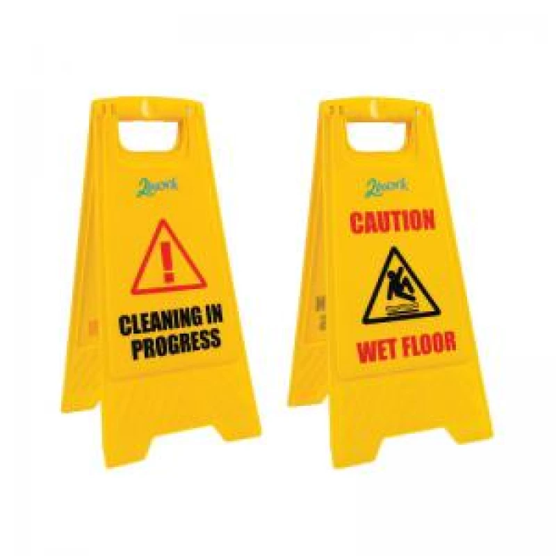 Image of 2Work 2Work Recycled Wet Floor Sign 2W10132 2W10132