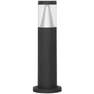 image of Netlighting Merano Arrow 42cm Outdoor Bollard Sandy Black Aluminium Silver Alumi