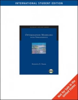 Image of Optimization Modeling with Spreadsheets by Kenneth Baker Book