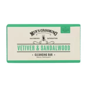 Image of Scottish Fine Soaps Vetiver & Sandalwood Cleansing Body Bar 220g