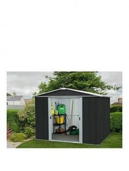 image of Yardmaster 10 X 8 Feet Castleton Apex Roof Metal Shed