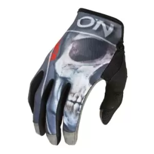 Image of O'Neal Mayhem Bones V.22 MTB Glove Black/Red-X Large