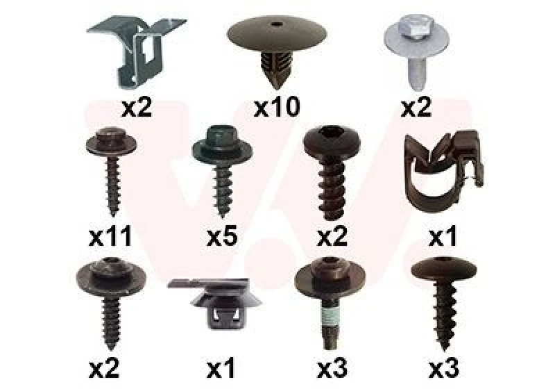 Image of VAN WEZEL Mounting Kit, bumper VAN WEZEL 4412794