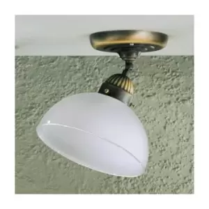 Image of NONNA antique brass ceiling light 1 bulb, height 19 Cm