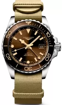 image of Longines Watch HydroConquest GMT Brown