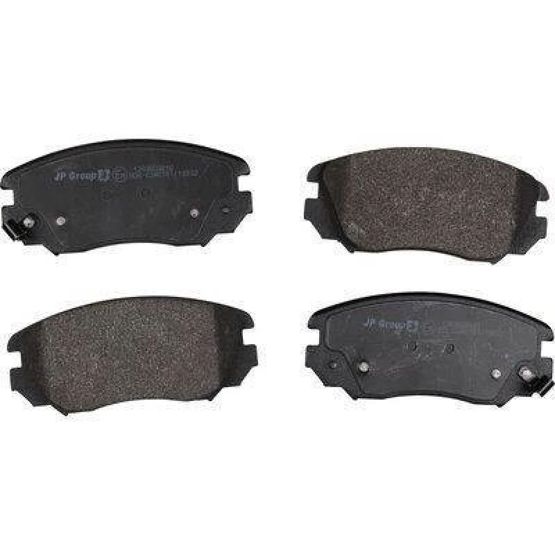 Image of JP GROUP 1263603810 Brake pad set JP Front Axle, with acoustic wear warning Brake Pad Set,disc brake (402)