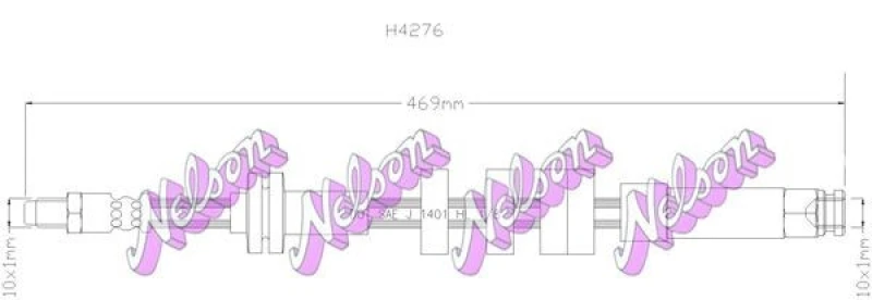 Image of Brake hose KAWE H4276