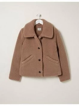 Image of Fatface Alice Teddy Coat - Mink