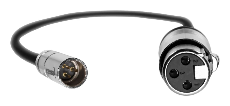Image of Kondor Blue Mini XLR to XLR 16-in Cable Black