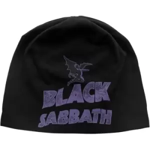 Image of Black Sabbath - Logo & Devil Unisex Beanie Hat - Black