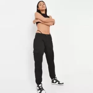 Image of Missguided Extreme Oversized Nylon Shirt - Black