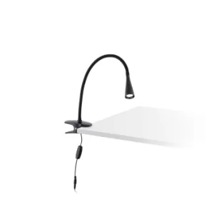 Image of Lena LED Table Clip On Lamp Black