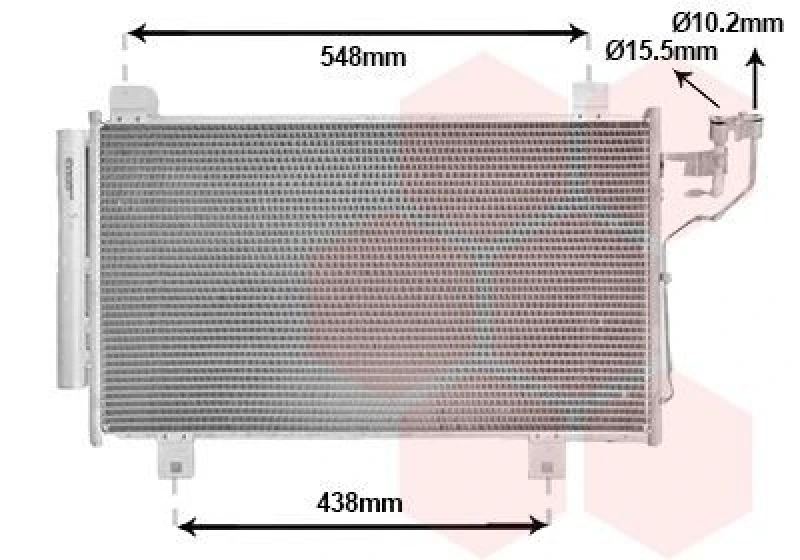 Image of VAN WEZEL Air conditioning condenser VAN WEZEL 27015260