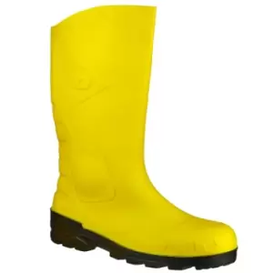 Image of Dunlop Devon Unisex Yellow Safety Wellington Boots (38 EUR) (Yellow/Black)