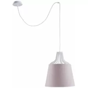 image of Keter Lea Dome Pendant Ceiling Light Pink, 38cm, 1x E27, 200cm Wire