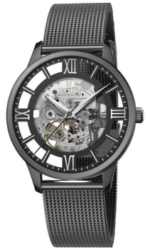 Festina Mens Automatic Skeleton Black Mesh Bracelet Watch