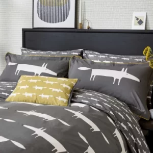 Image of Scion Mr Fox Double Duvet Cover Set, Charcoal