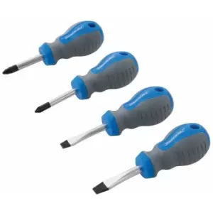 image of Stubby Screwdriver Set 4pce - 4pce - Silverline