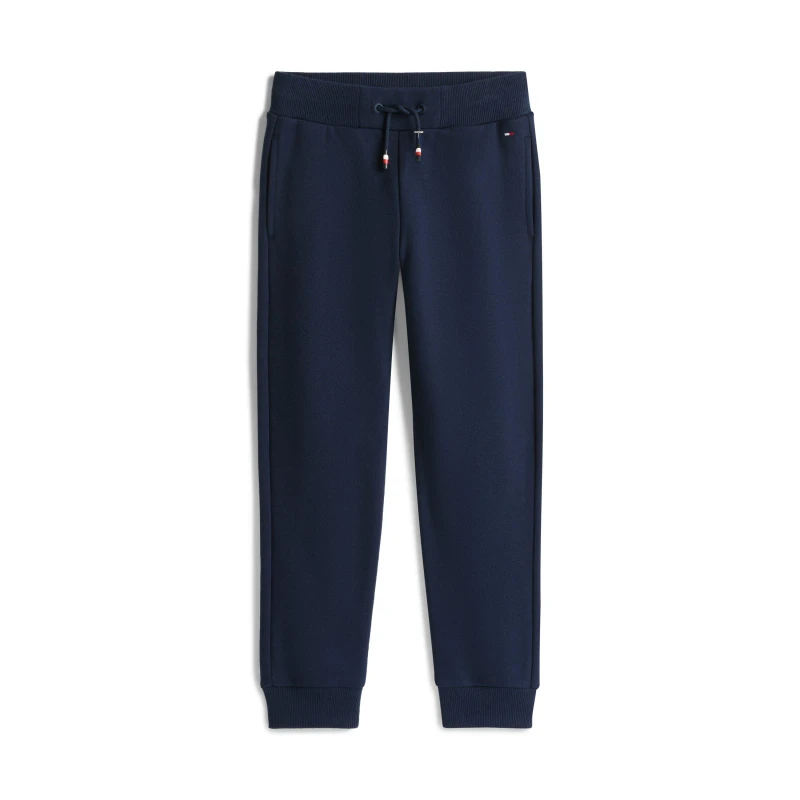 Image of Tommy Hilfiger Kids Script Closed Hem Fleece Joggers Night Navy C1G male 8Y