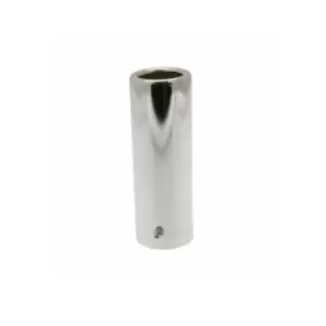 Image of Exhaust Trim - Straight Rolled End - Chrome - 48mm - TRM106AE - Klarius