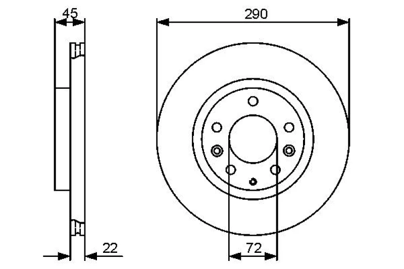 Image of Brake disc Bosch 0 986 479 474