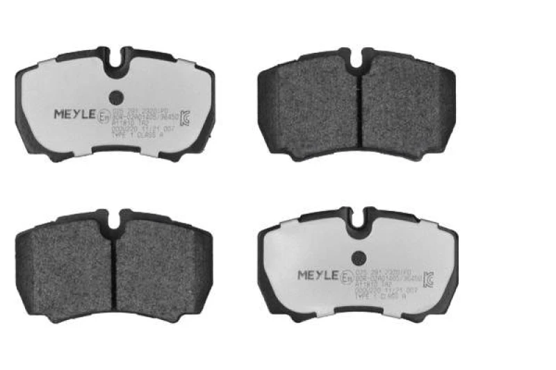 Image of MEYLE 025 291 2320/PD Brake pad set Rear Axle, prepared for wear warning indicator, MEYLE-PD Quality, with anti-squeak plate Brake Pad Set,disc brake